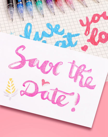 Glitter Gel Pens Set – 48 Colors for Art & School