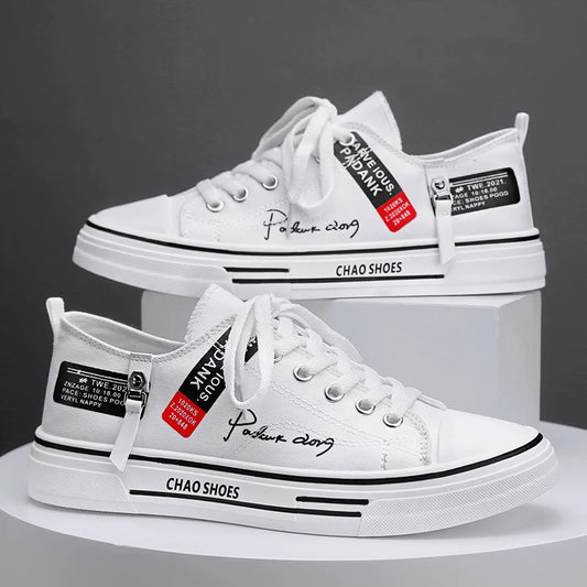 classic skate shoes men corduroy canvas upper flat platform daily wear
