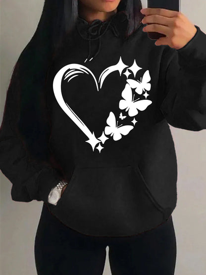 Butterfly Hoodie Women – Cute Oversized Y2K Streetwear