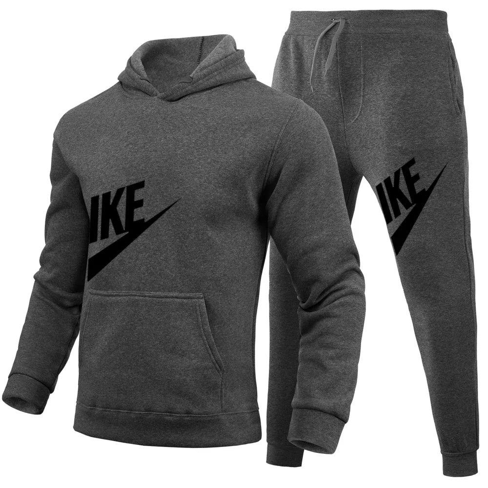 Men's Tracksuit Set – Cotton Blend Hoodie + Pants