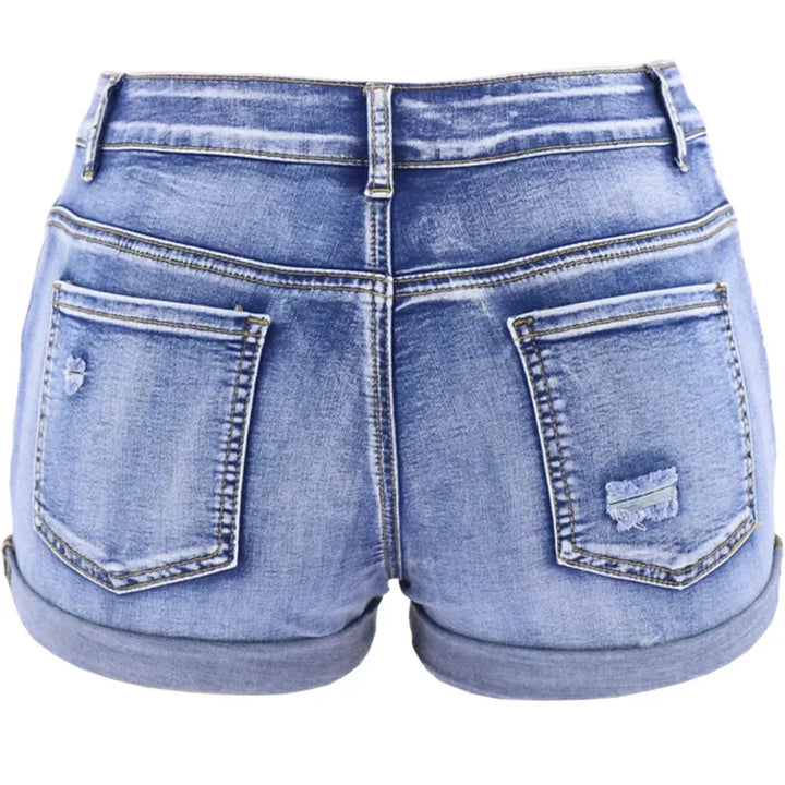 Women's Split Denim Shorts: Sexy Summer Beach Essential