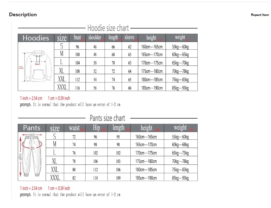 athletic tracksuit set men cotton polyester blend"