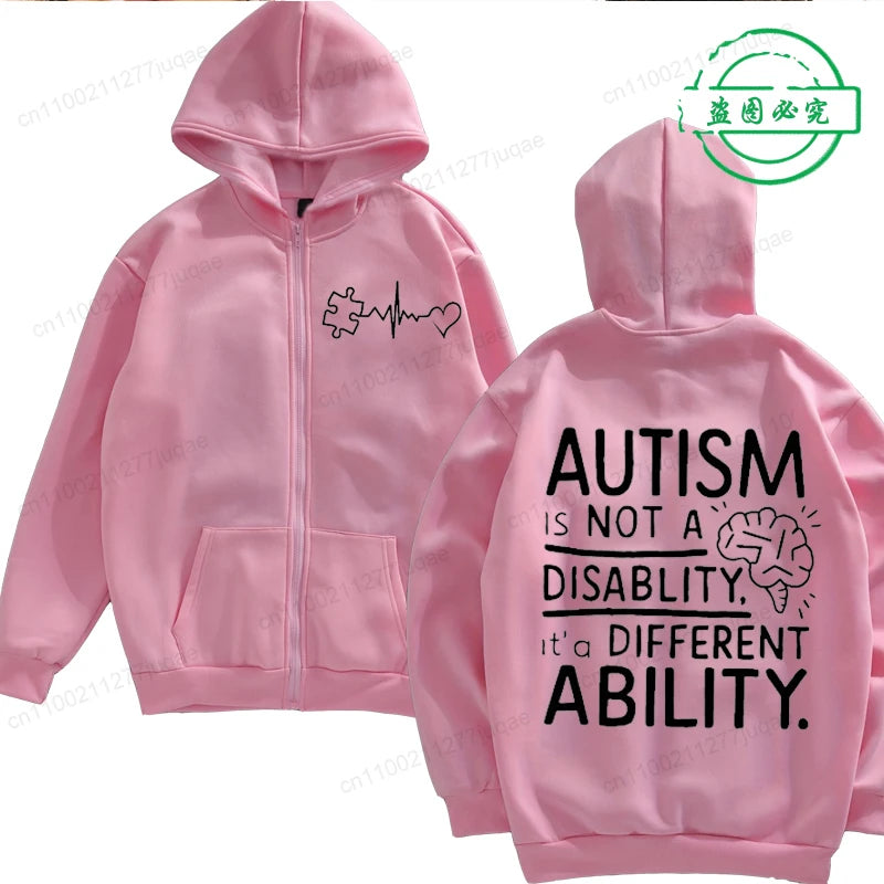Autism Awareness Hoodie – Different Ability Statement