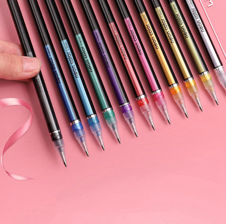 Glitter Gel Pens Set – 48 Colors for Art &amp; School