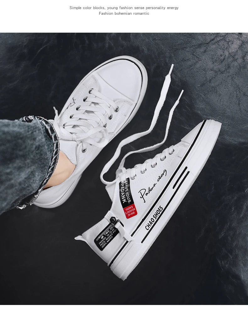 Men's Canvas Skate Sneakers - Classic Casual Style Men!