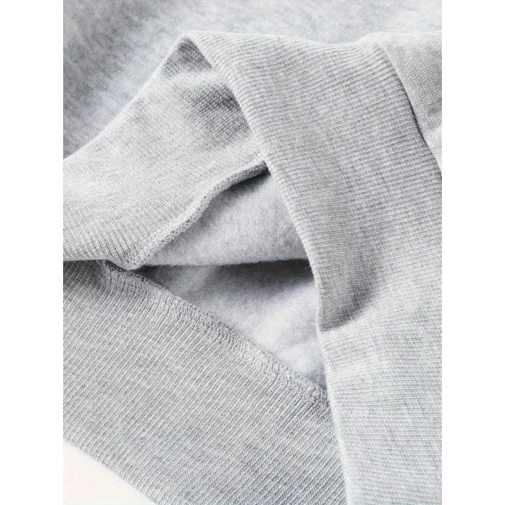 Graphic print hoodie women hooded drawstring in grey for fall outfits