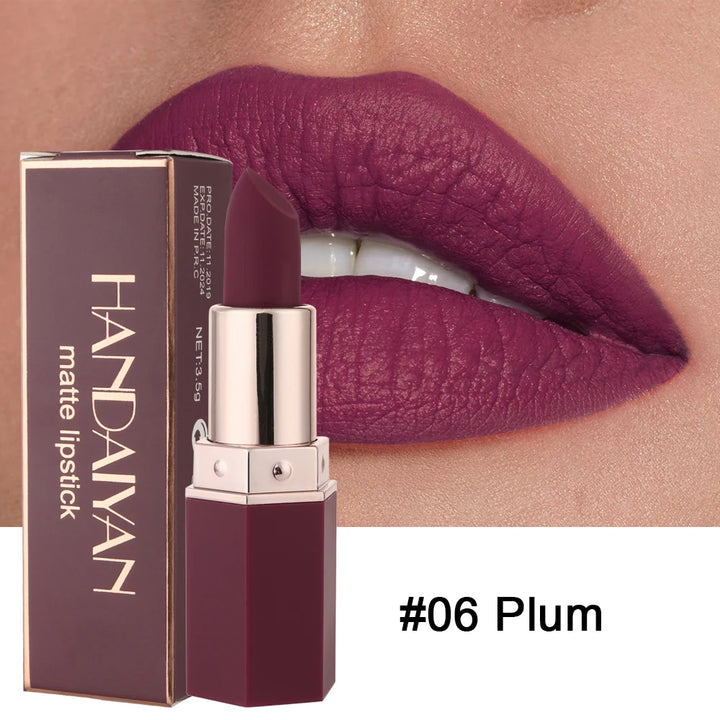 Matte Lipstick – 6 Colors, Non-Fading All Day