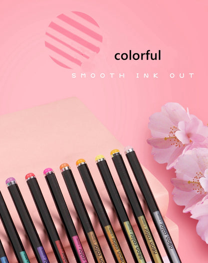 Glitter Gel Pens Set – 48 Colors for Art & School