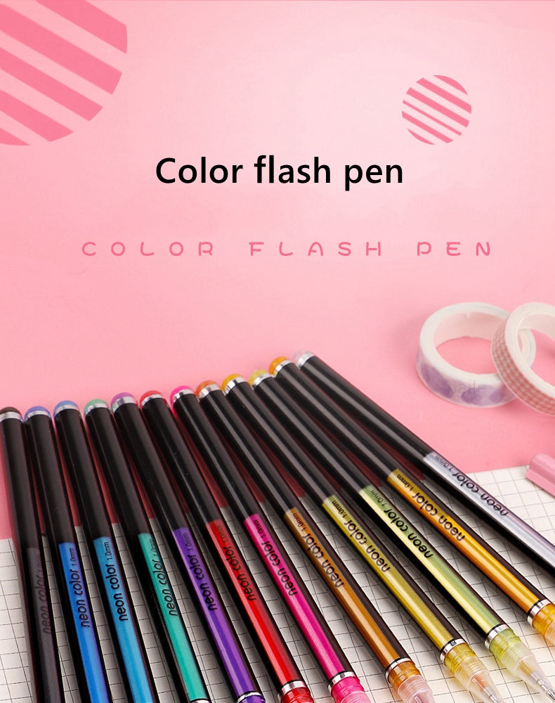 Glitter Gel Pens Set – 48 Colors for Art &amp; School