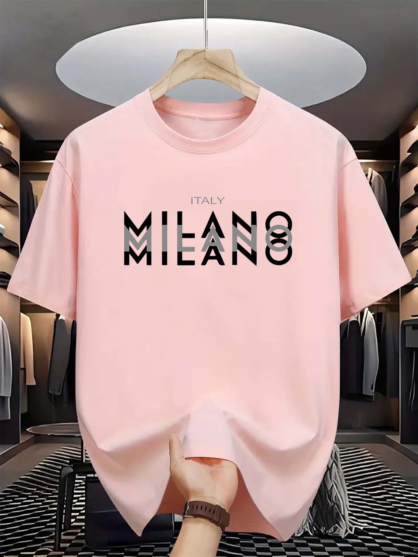 Men's Milano Cotton T-Shirt – Breathable Summer Tee