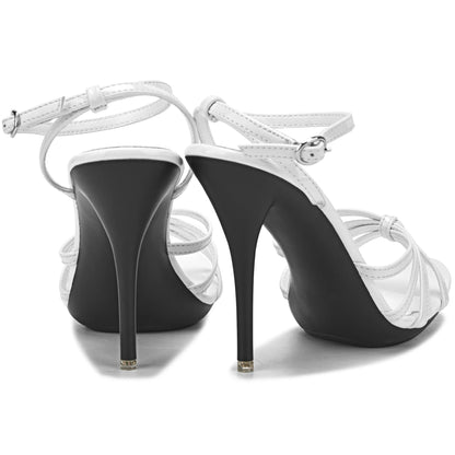 Cross-tied Black Women’s Sandals – 11 cm Heels