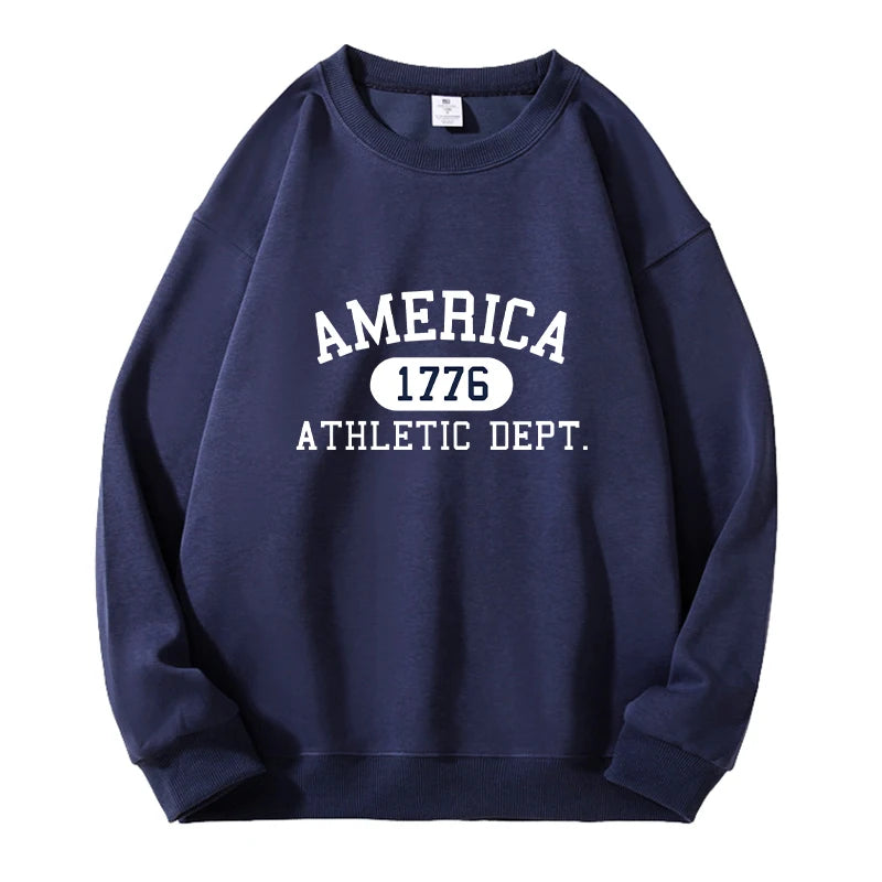 Navy America 1776 Athletic Dept. unisex hoodie