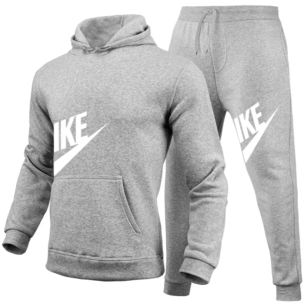"mens tracksuit set worn during outdoor morning jog park