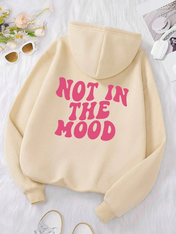 Plus Size “Not in the Mood” Hoodie – Cozy Fit