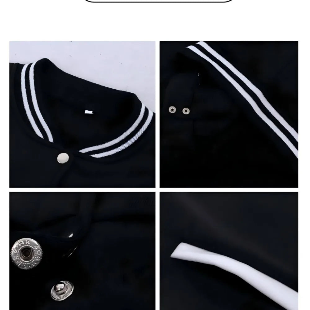 Womens Bomber Jackets - Fleece Varsity Warmth Soft Cozy