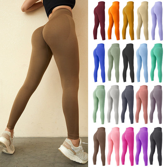 Seamless Leggings – Breathable 4-Way Stretch for Running