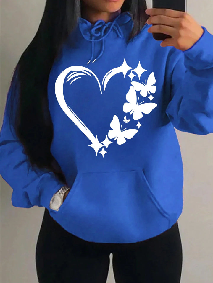 Butterfly Hoodie Women – Cute Oversized Y2K Streetwear