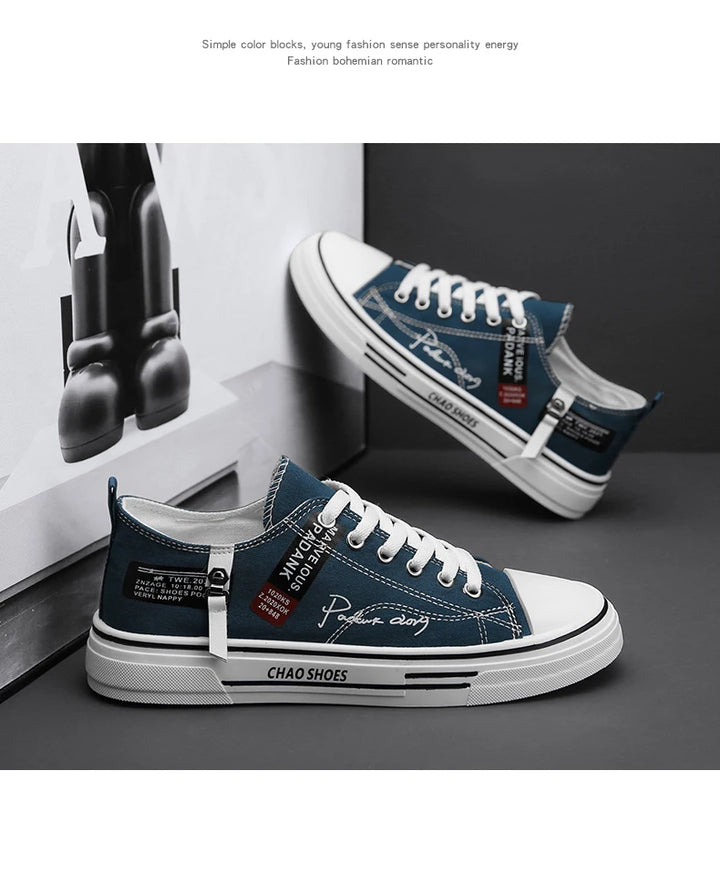 Men's Canvas Skate Sneakers - Classic Casual Style Men!
