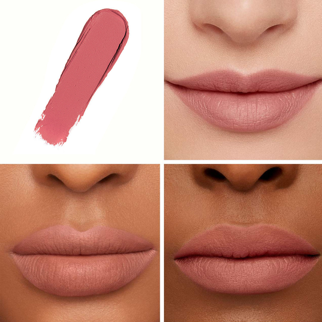 Side-by-side comparison of different Phofay Matte Lipstick shades, helping you find the perfect long-lasting color for your unique skin tone.

