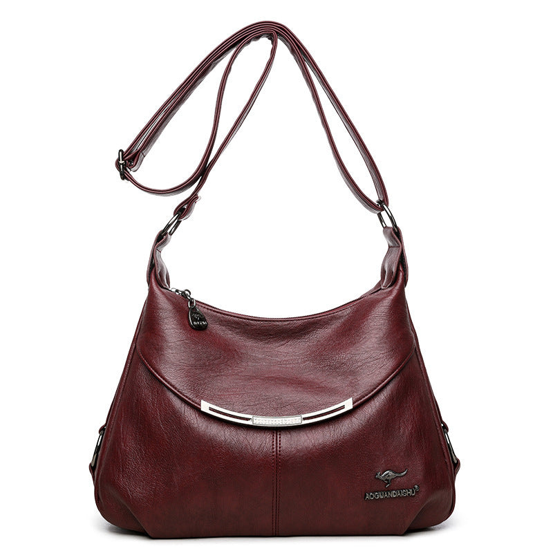 Side Profile of Soft Leather Shoulder Bag – Women&