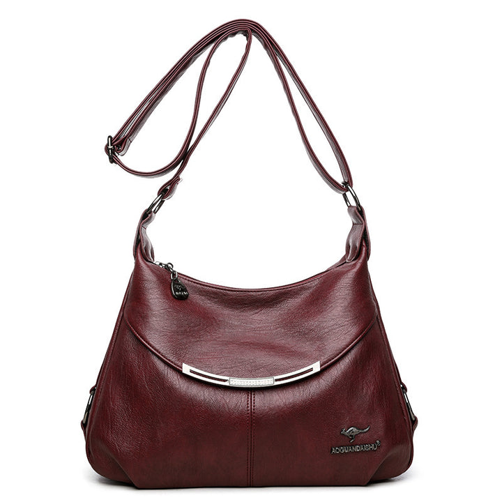 Side Profile of Soft Leather Shoulder Bag – Women&