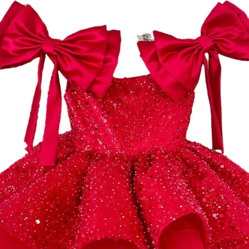 Side profile – airy tutu layers showing dress volume

