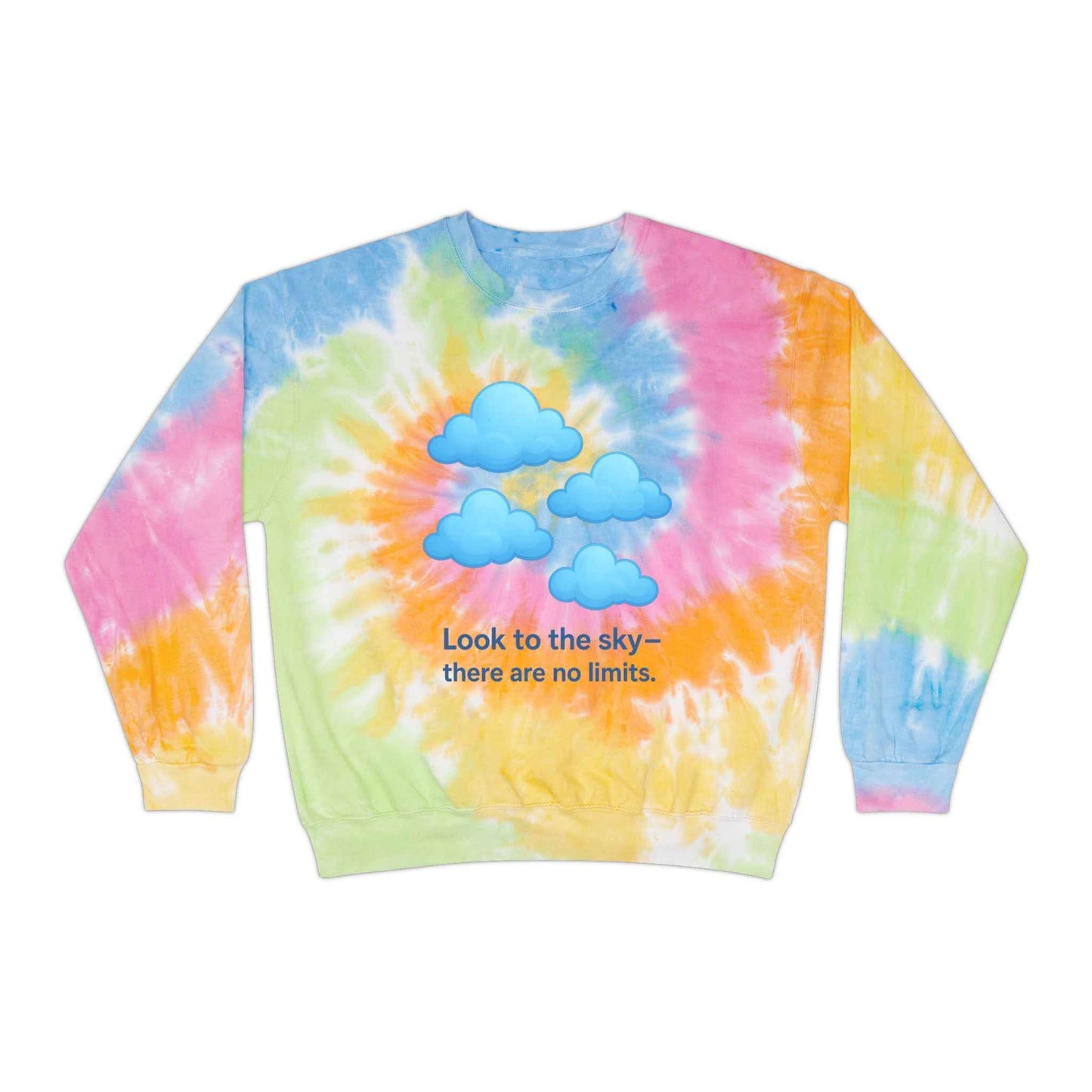 Sky Inspiration Tie-Dye Sweatshirt Cozy Unisex Pullover