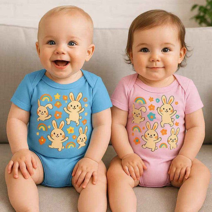 Cute Bunny Baby Onesie - Soft Cotton Baby Shower Gift