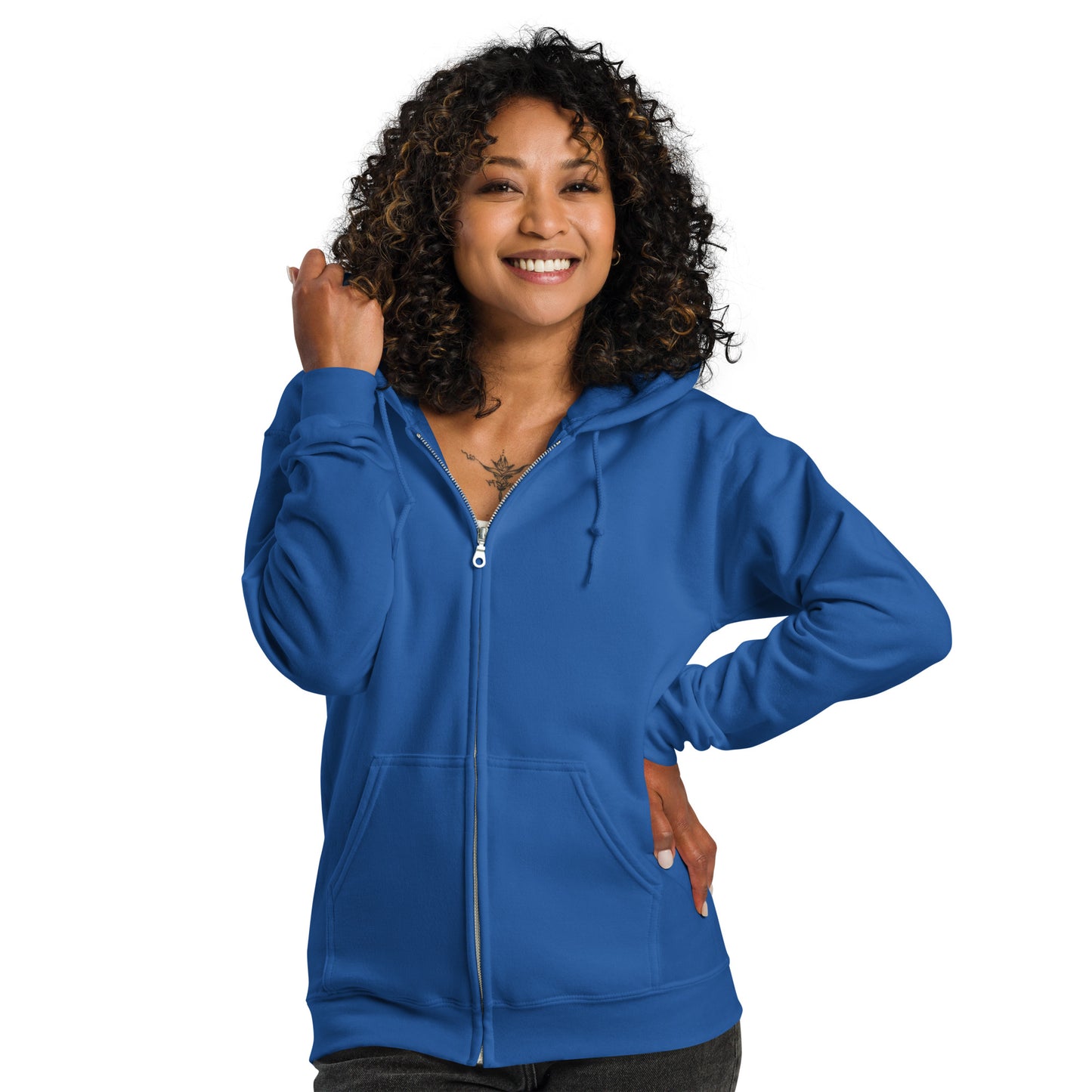 ProducSoft Fleece Zip Hoodie – Your Go-To for Everyday Weart mockup