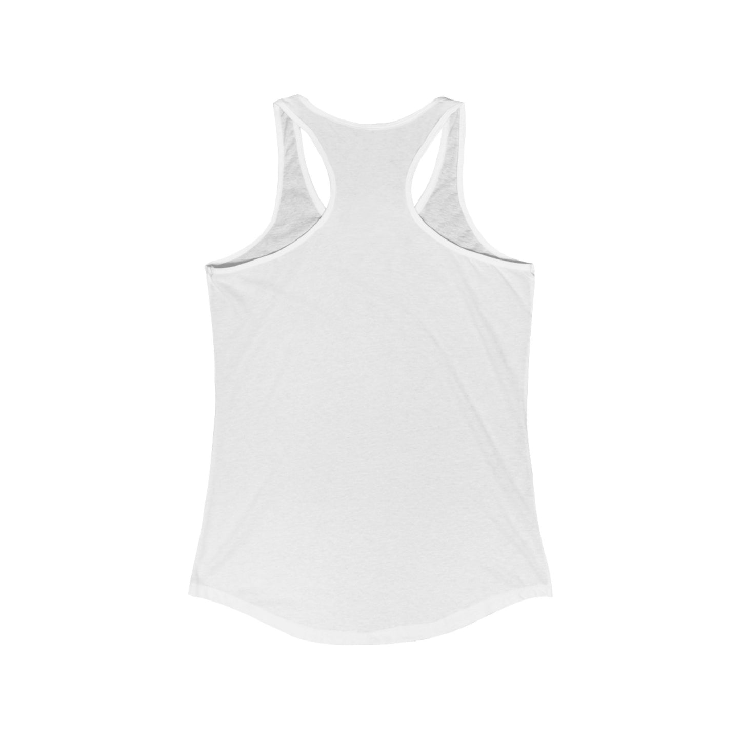 Soft cotton-blend women's tank top by PrintOne1 with flattering racerback cut.

