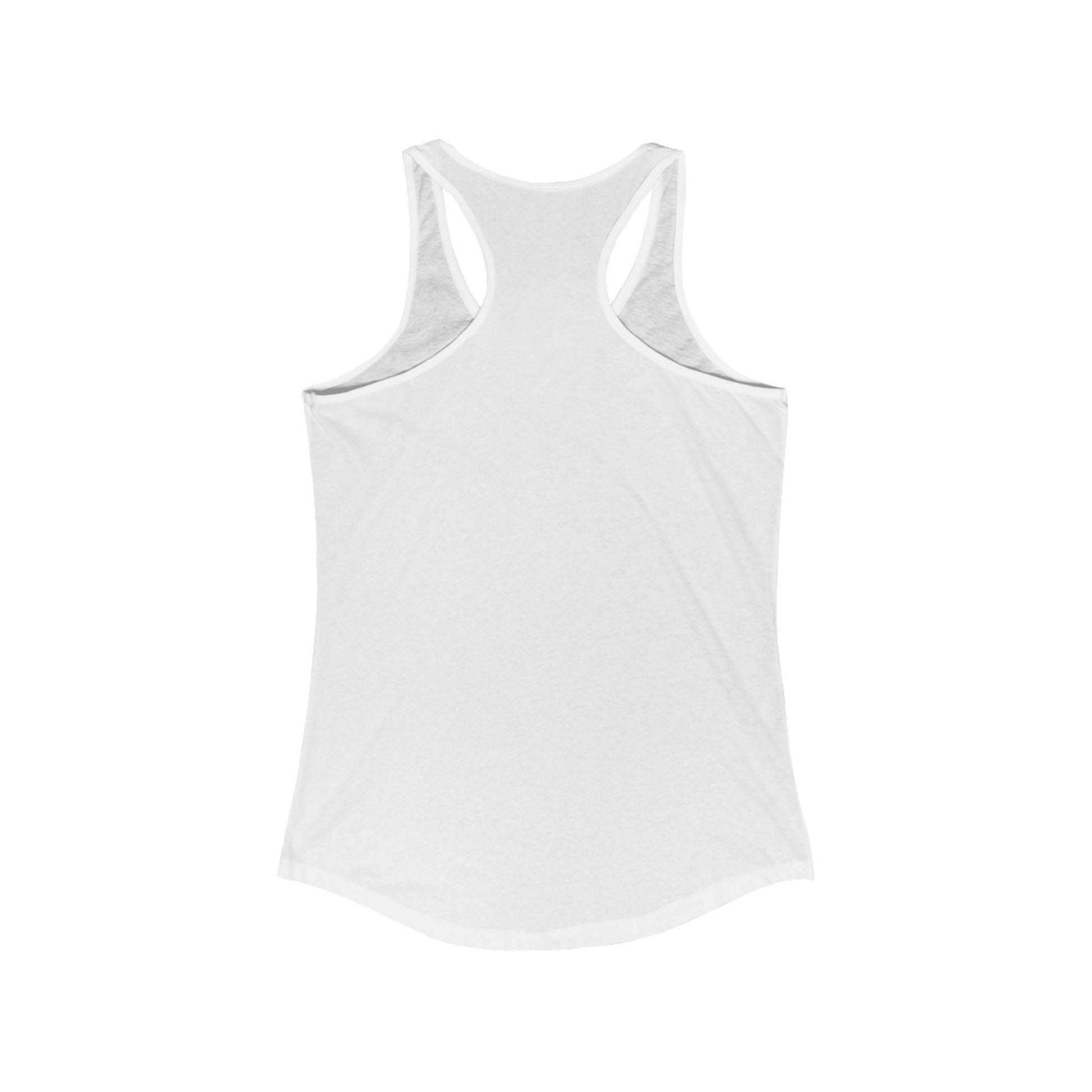 Soft cotton-blend women's tank top by PrintOne1 with flattering racerback cut.

