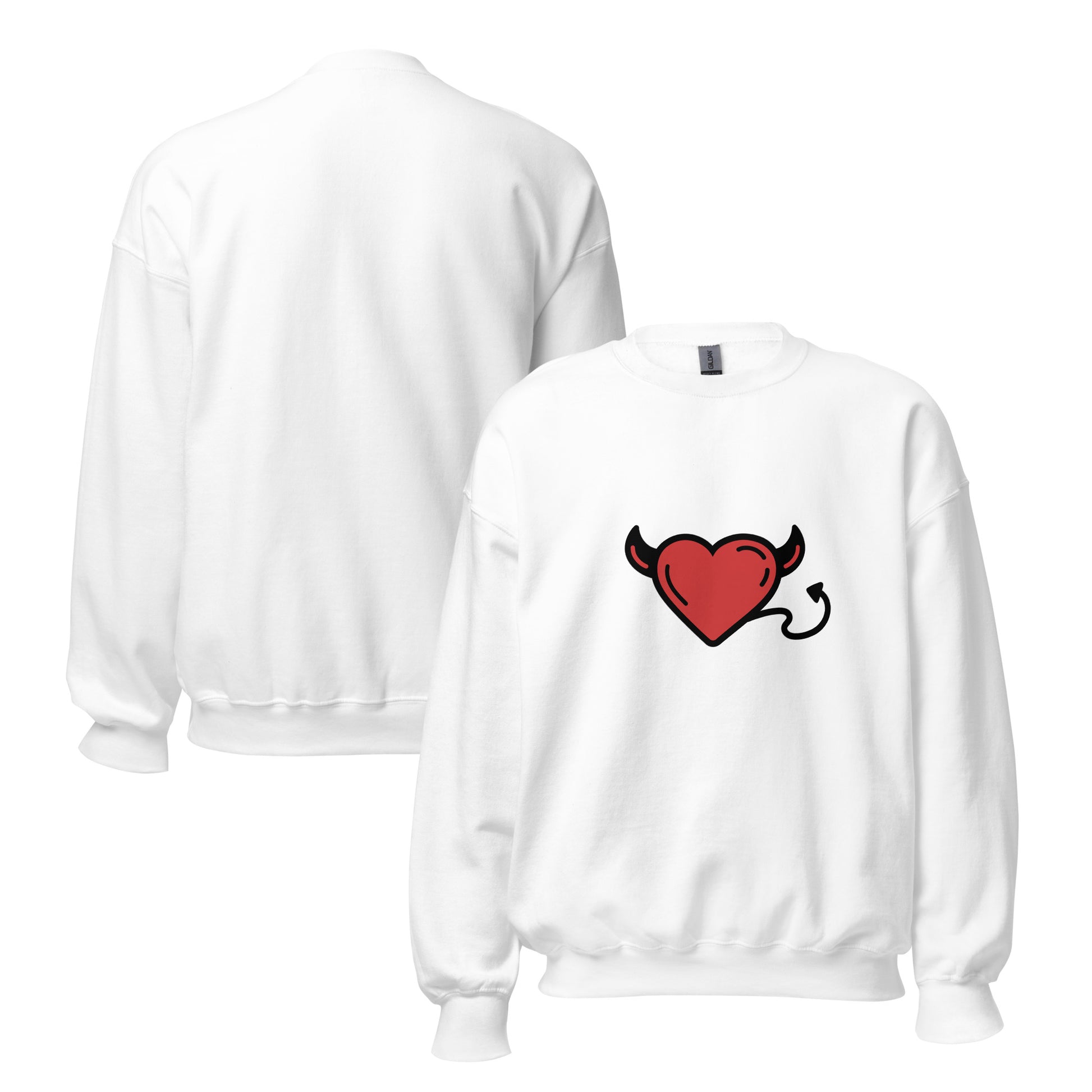 Soft fleece-lined unisex sweatshirt shown in side pose

