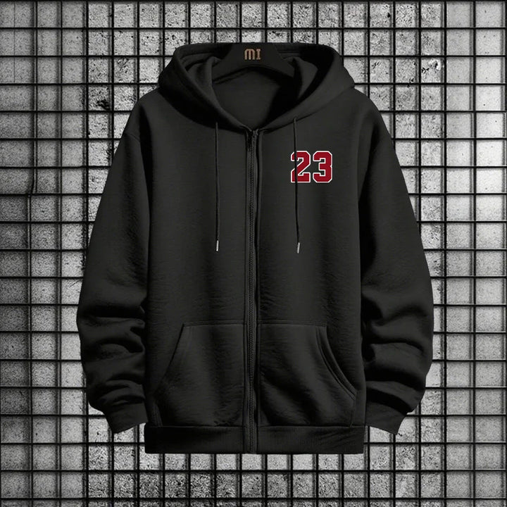 Standout Number 23 Men's Tracksuit: Polyester Blend for All-Day Mobility and Style