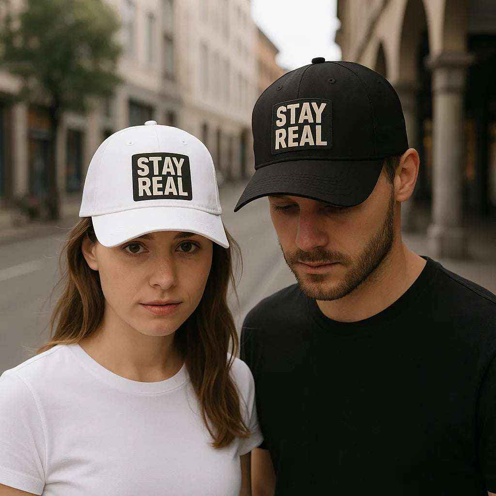 Stay Real Baseball Cap - Low Profile, Adjustable & Stylish