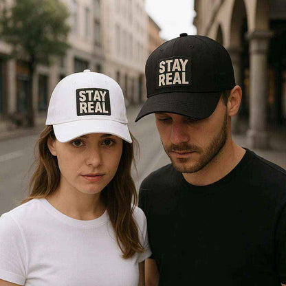 Stay Real Baseball Cap - Low Profile, Adjustable & Stylish