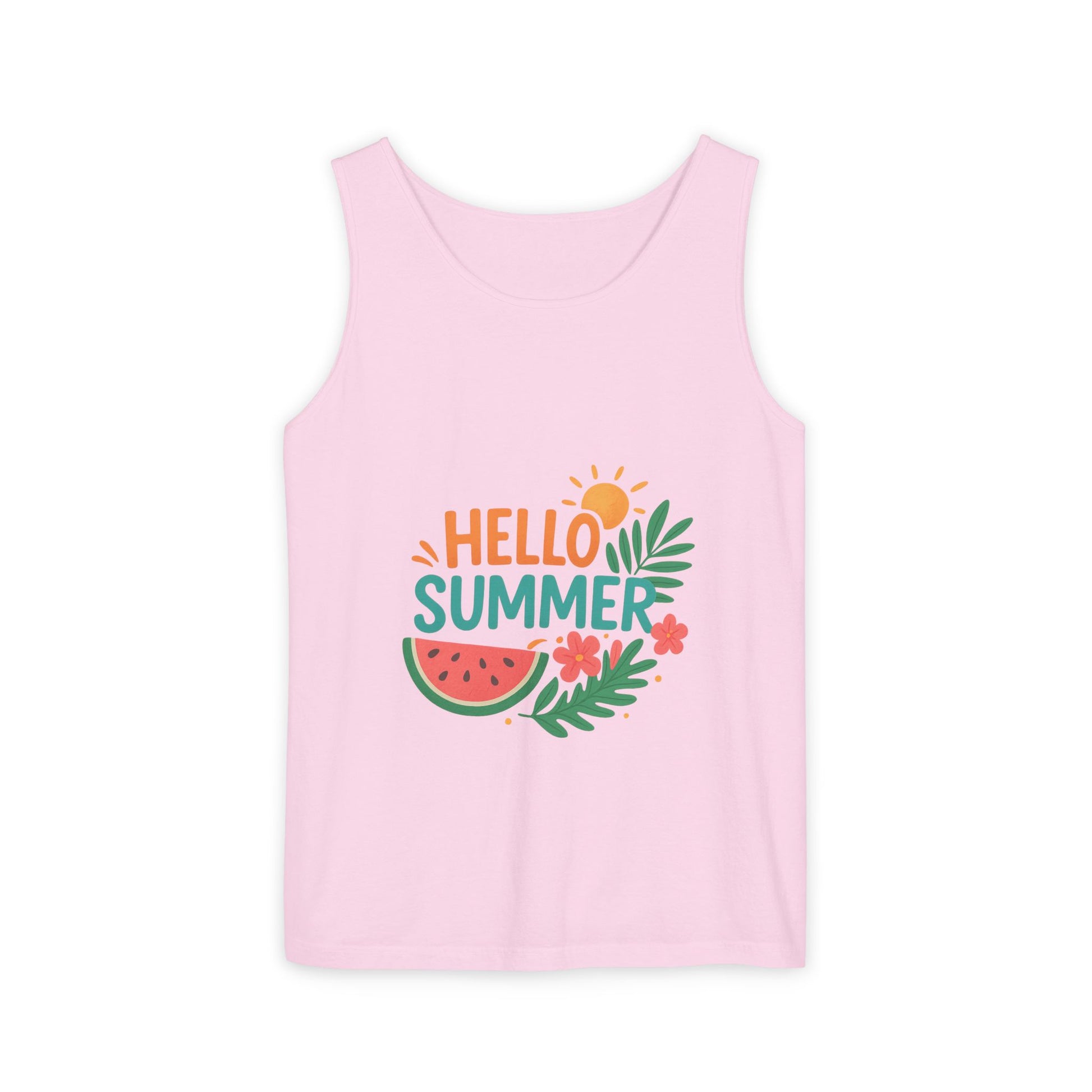 “Street Style: Unisex Summer Tanktop with High-Waisted Jeans”

