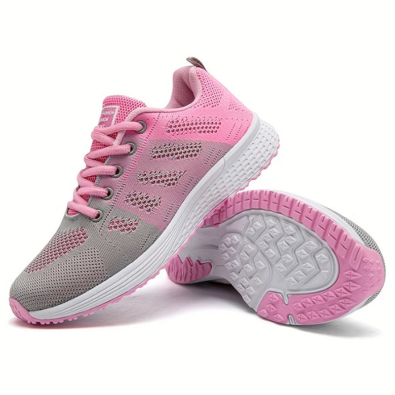 Stylish Side View of Women's Multi-Color Sneakers – Vulcanized Comfort for Casual Outings 