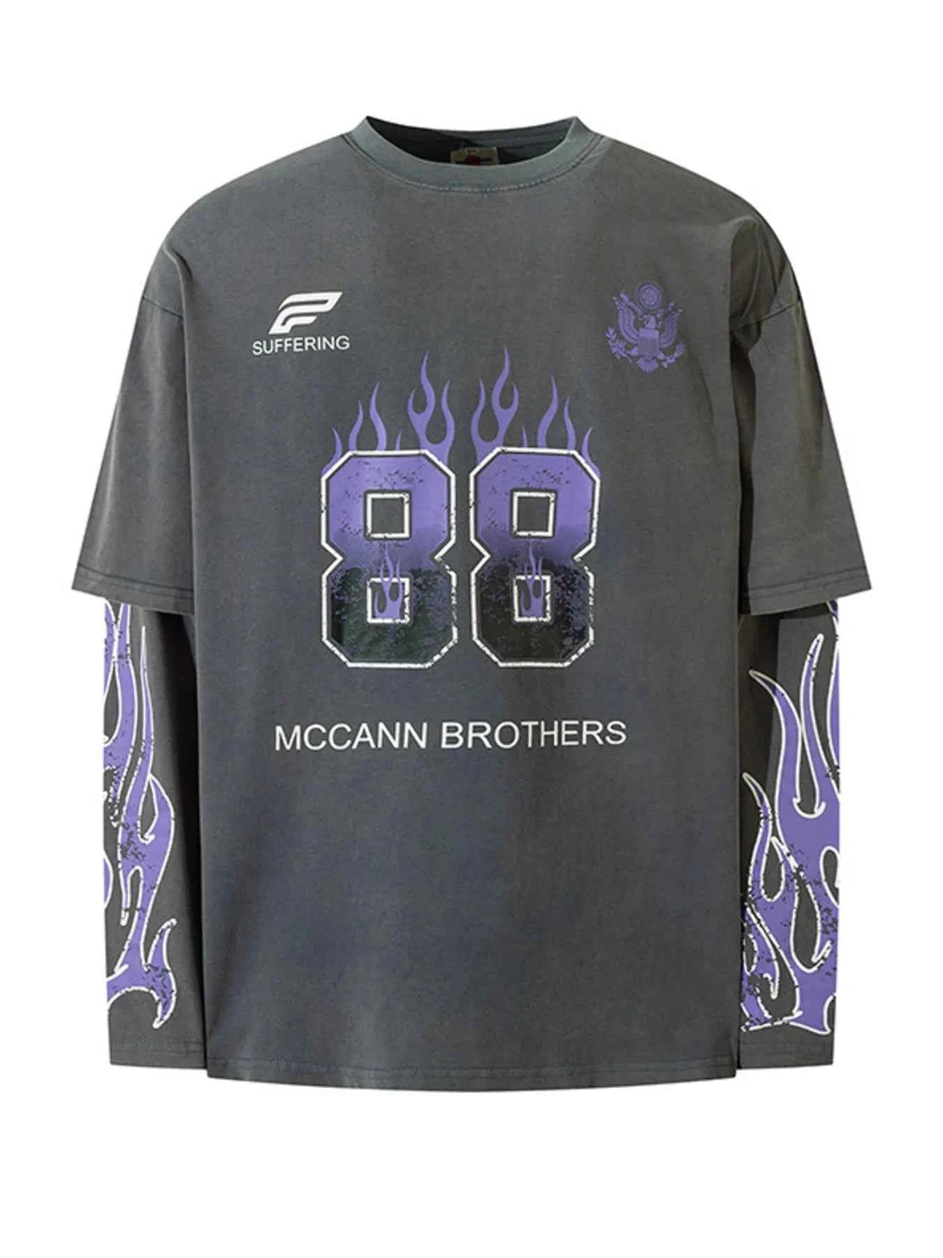 Men’s Number 88 Round Neck Tee Comfortable Stretch Tee