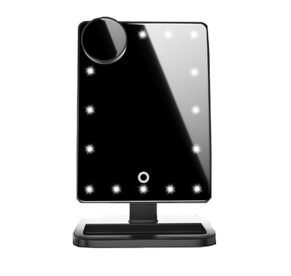 Touch Screen Makeup Mirror – 20 LED studio lighting for flawless, even makeup