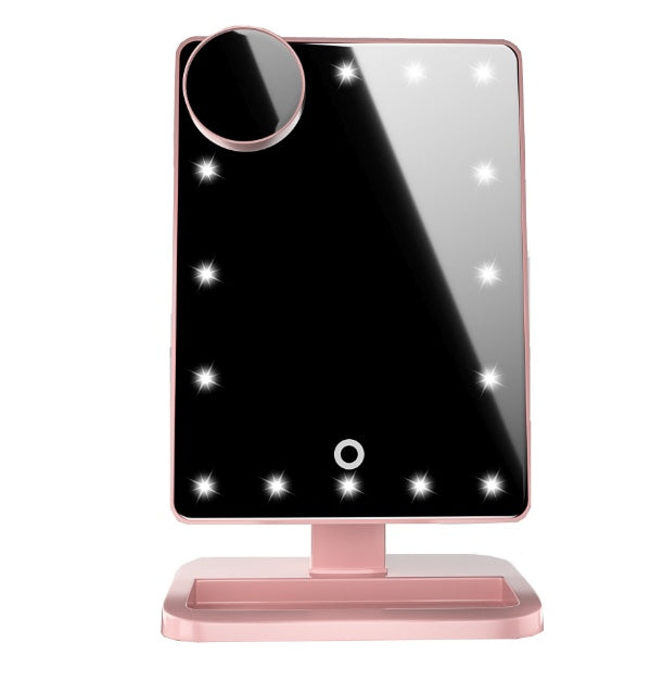 Touch Screen Makeup Mirror – Built-in Bluetooth speaker for playlist-powered routines
