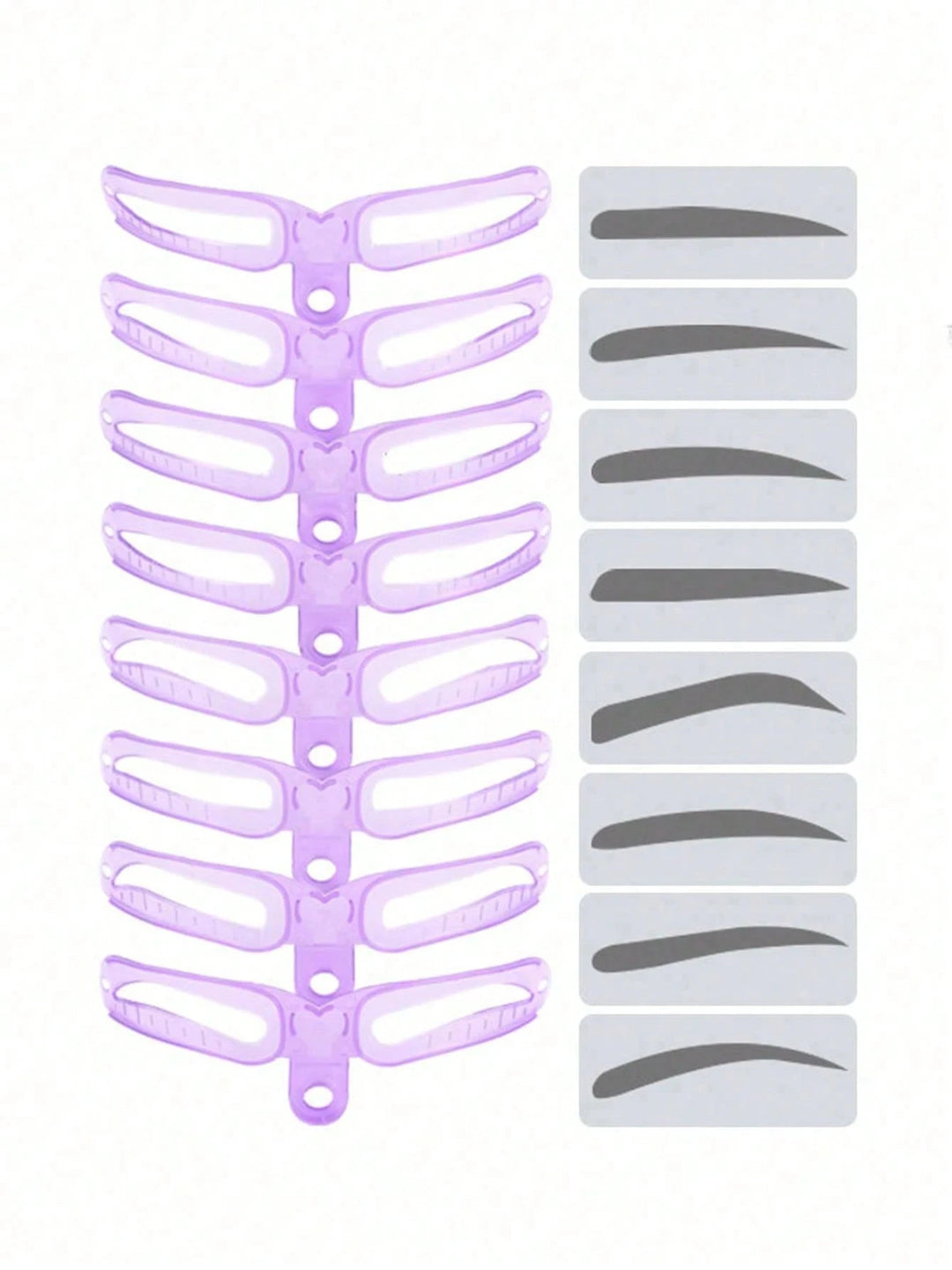 Travel-ready Eyebrow Stencils – compact, reusable, easy clean