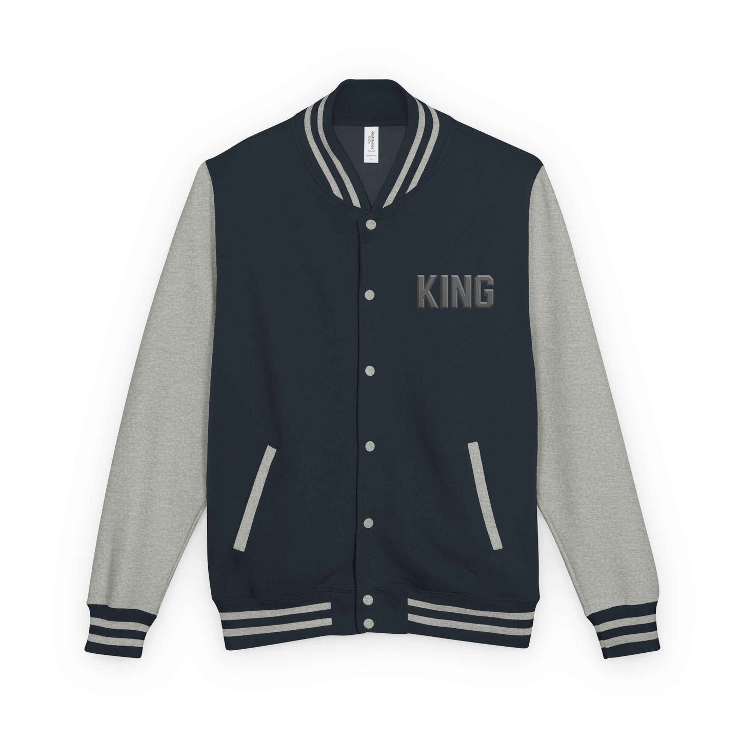 KING Letterman Jacket - Unisex Varsity Heavyweight Style