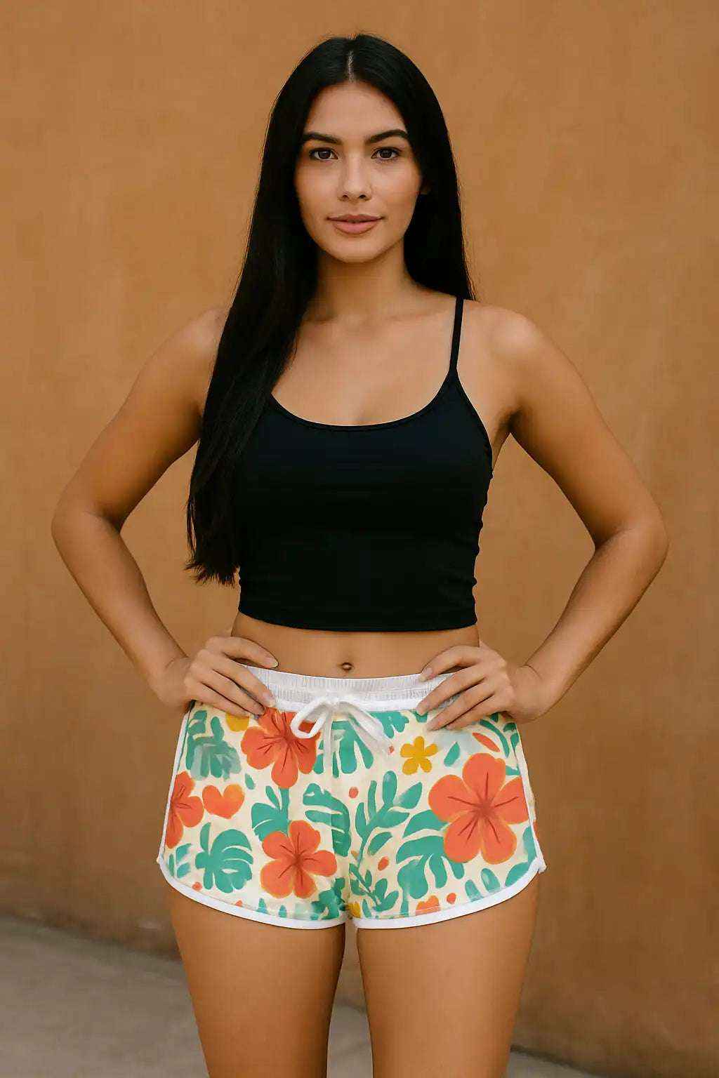 Tropical Floral Pajama Shorts – Comfy Summer Gift for Her