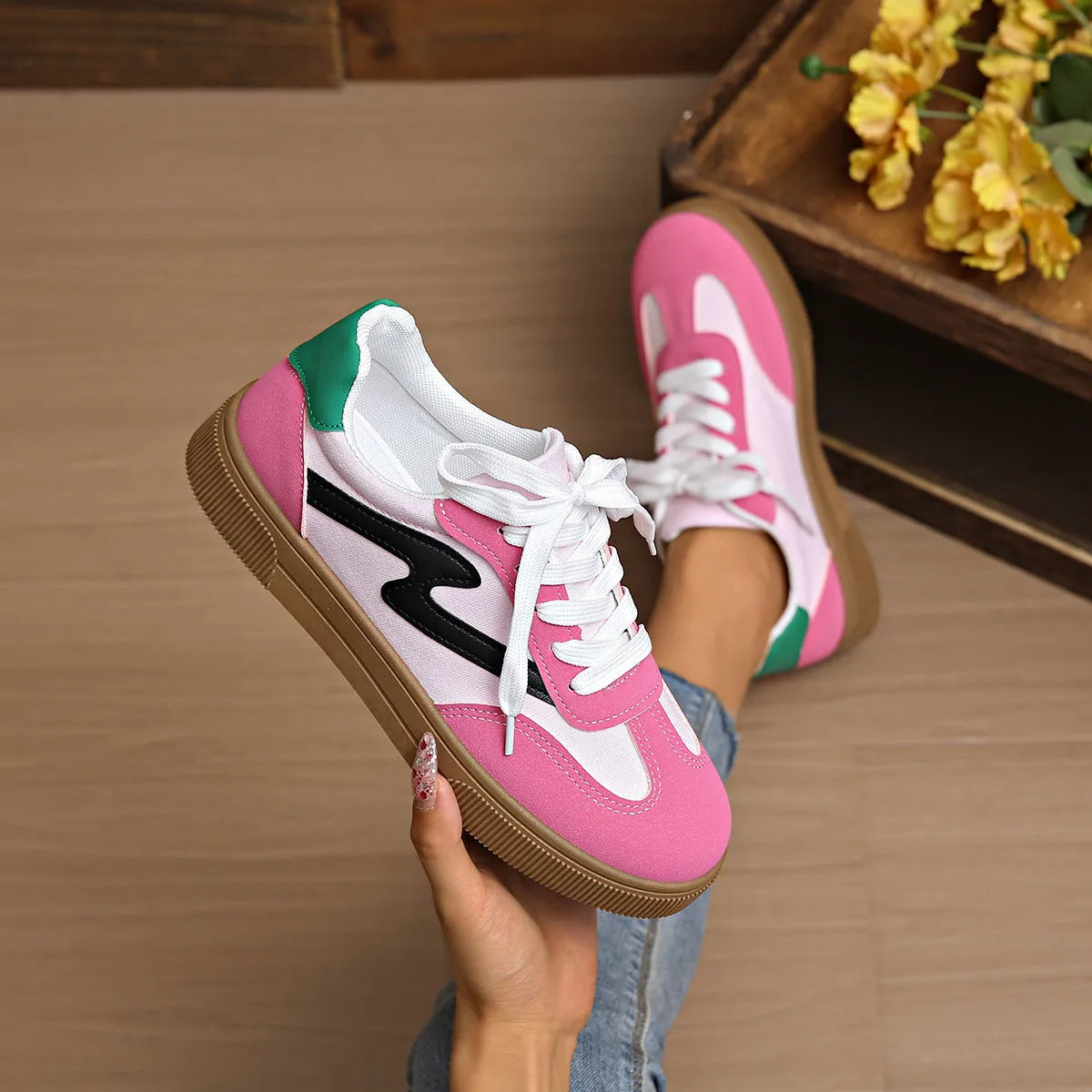 “True-to-Size Platform Women Sneakers—No Breaking In Required”

