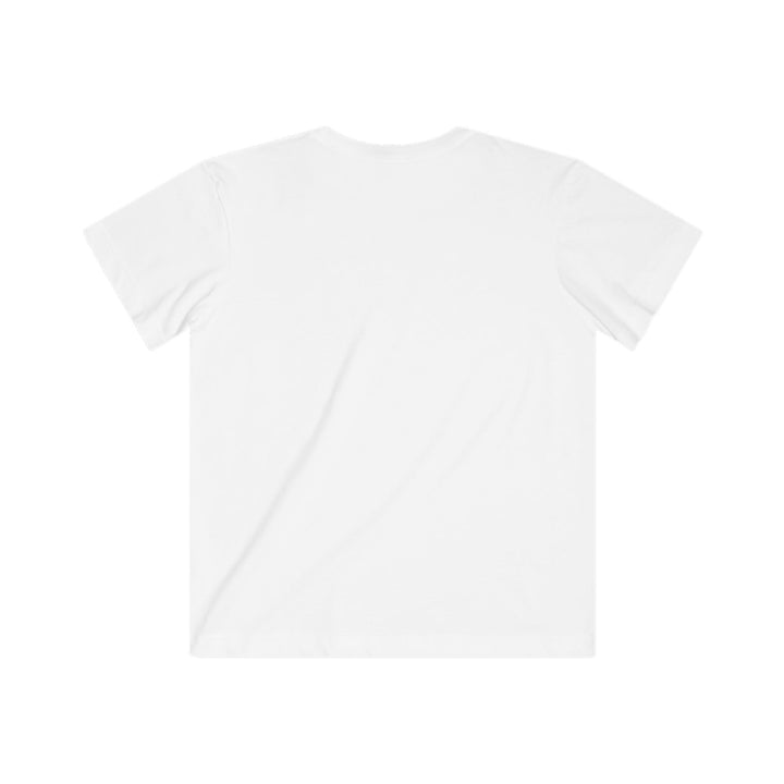 Plain white kids T-shirt back view