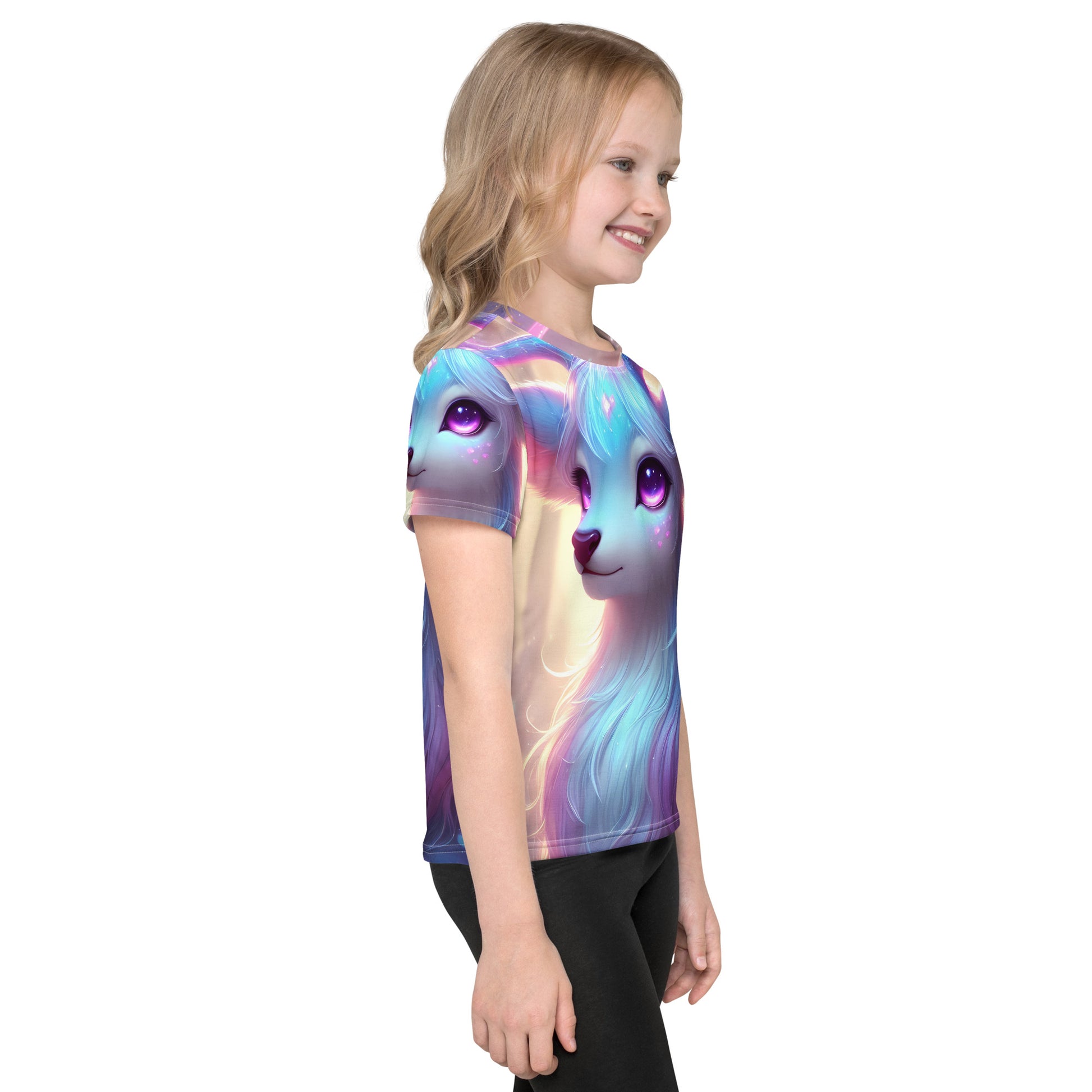 Unisex kids t-shirt with soft stretch jersey and vibrant color

