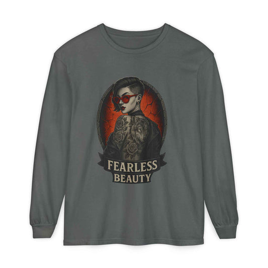 Fearless Beauty Unisex Long Sleeve Tee – Vintage Comfort