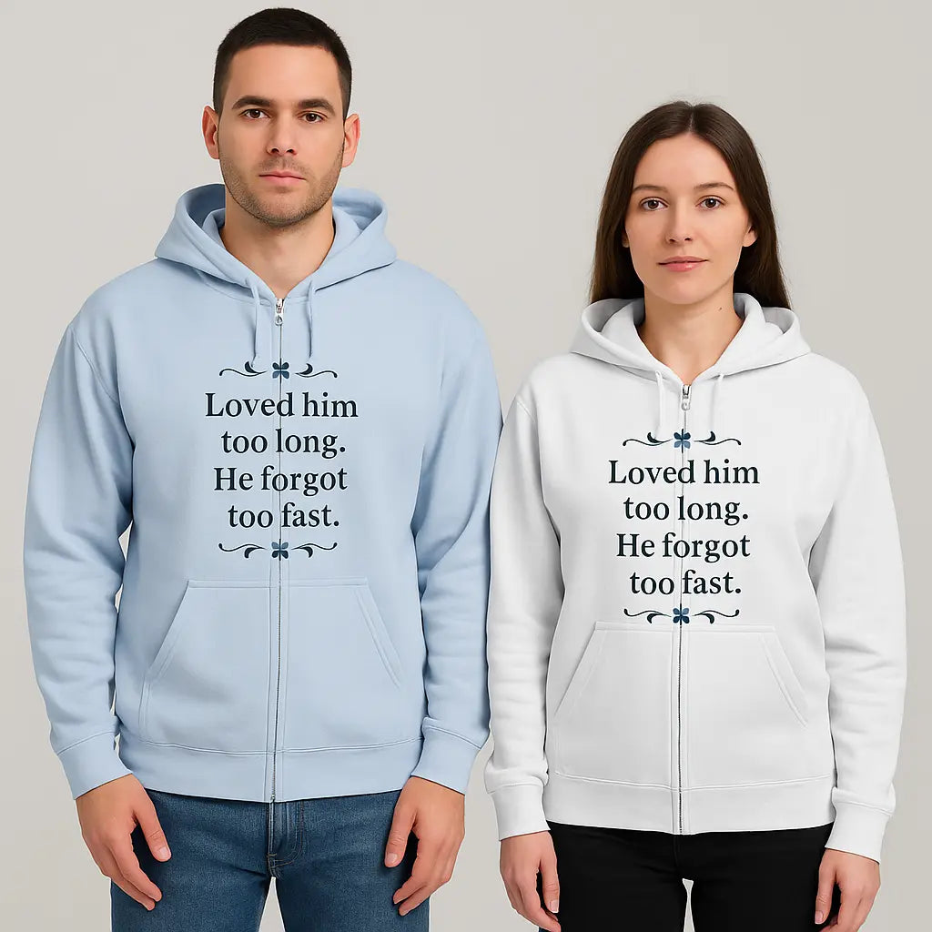 Unisex Zip Hoodie – Elegant Comfort with Deep Meaning www.PrintOne1.com