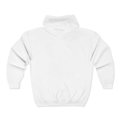 Unisex zip hoodie showing refined knit texture and comfort fit
