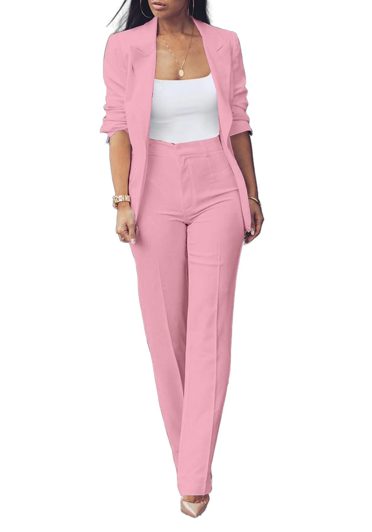 Unlock Commuting Chic: Pure Sleeveless Wide Leg Suit with Flowy Draping and Bold Prints